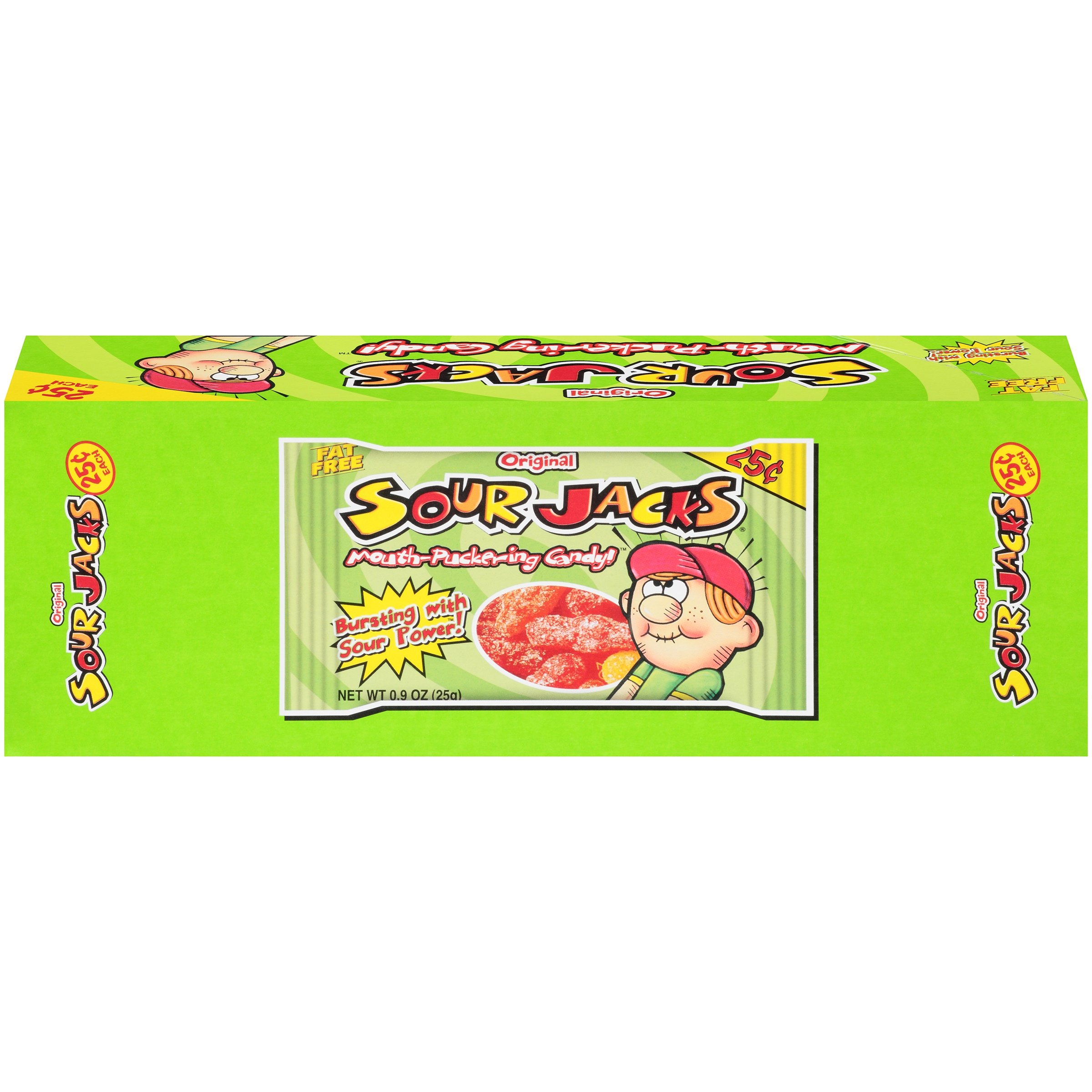 SOUR JACKS Sour Candies Original, 24 count, 2 Ounce each