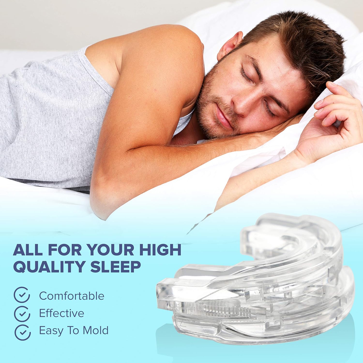 Bright Guard 2.0 Adjustable Night Sleep Aid Bruxism Mouthpiece Mouth Guard : Beauty