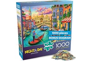 Buffalo Games - Image World - Sights of Venice - 1000 Piece Jigsaw Puzzle for Adults -Challenging Puzzle Perfect for Game Nig