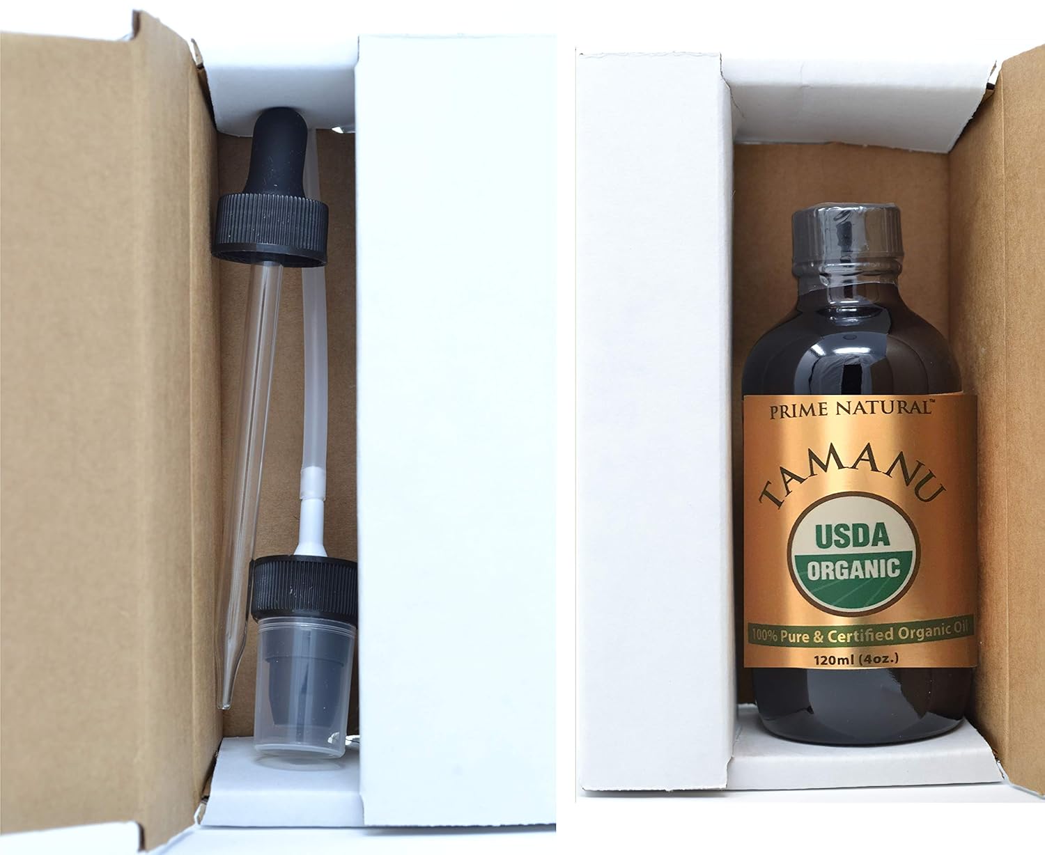 Prime Natural Organic Tamanu Oil - Cold Pressed, Unrefined, Virgin (4oz / 120ml) for Hair, Nails, Skin Care: Beauty