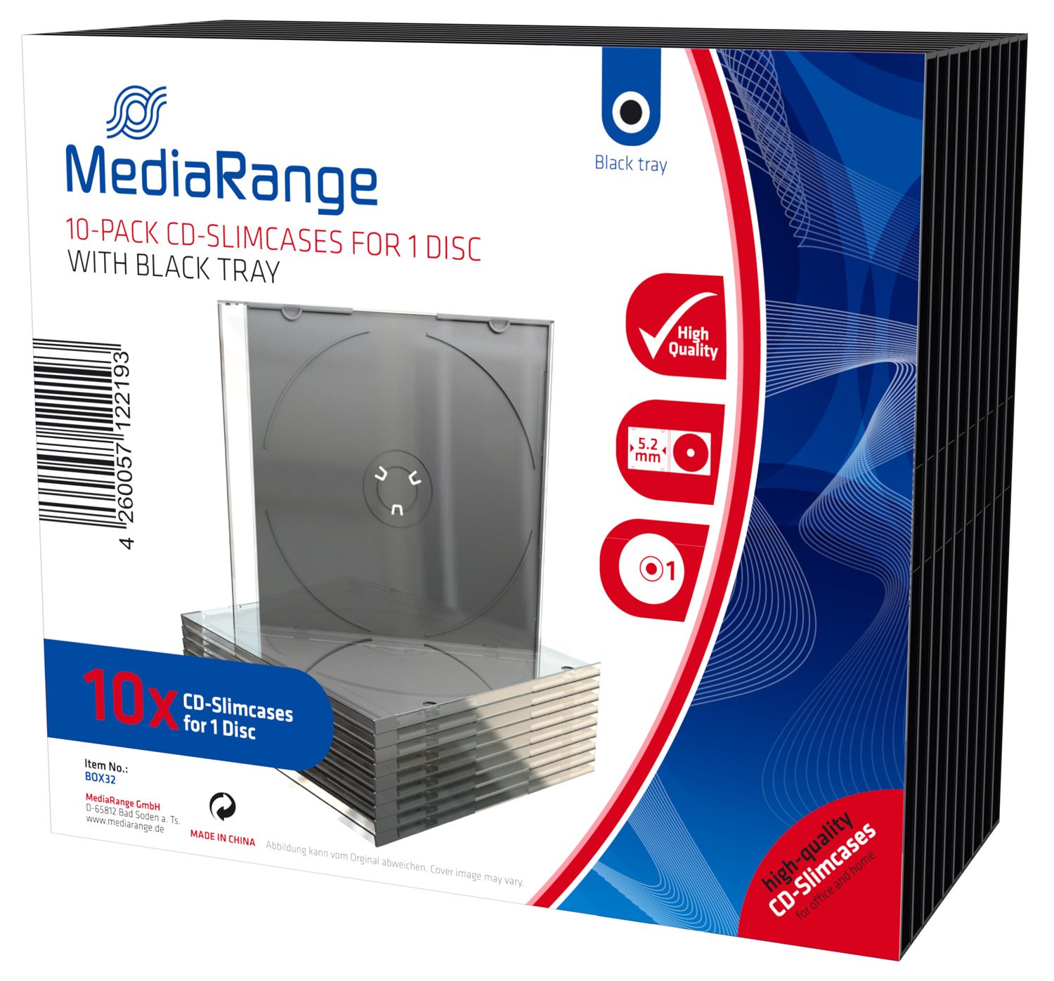 MediaRange Box32 CD/DVD Case