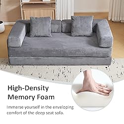 Convertible Sleeper Sofa Bed, Compression Folding