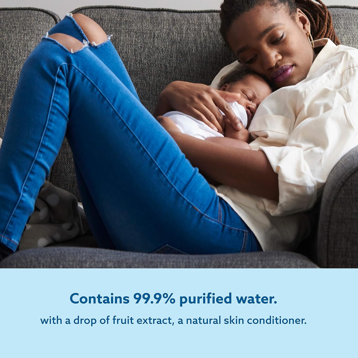 WaterWipes Baby Wipes, 99.9% Water, Unscented, Sensitive, Newborn Skin, 720 Wet Wipes (12 Packs of 60 Wipes) - Image 4