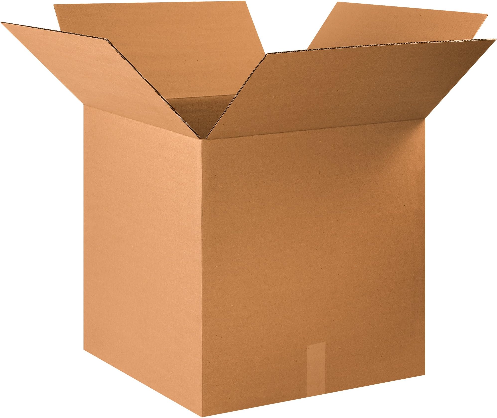 Partners Brand P232323 Corrugated Boxes, 23"L x 23"W x 23"H, Kraft (Pack of 10)