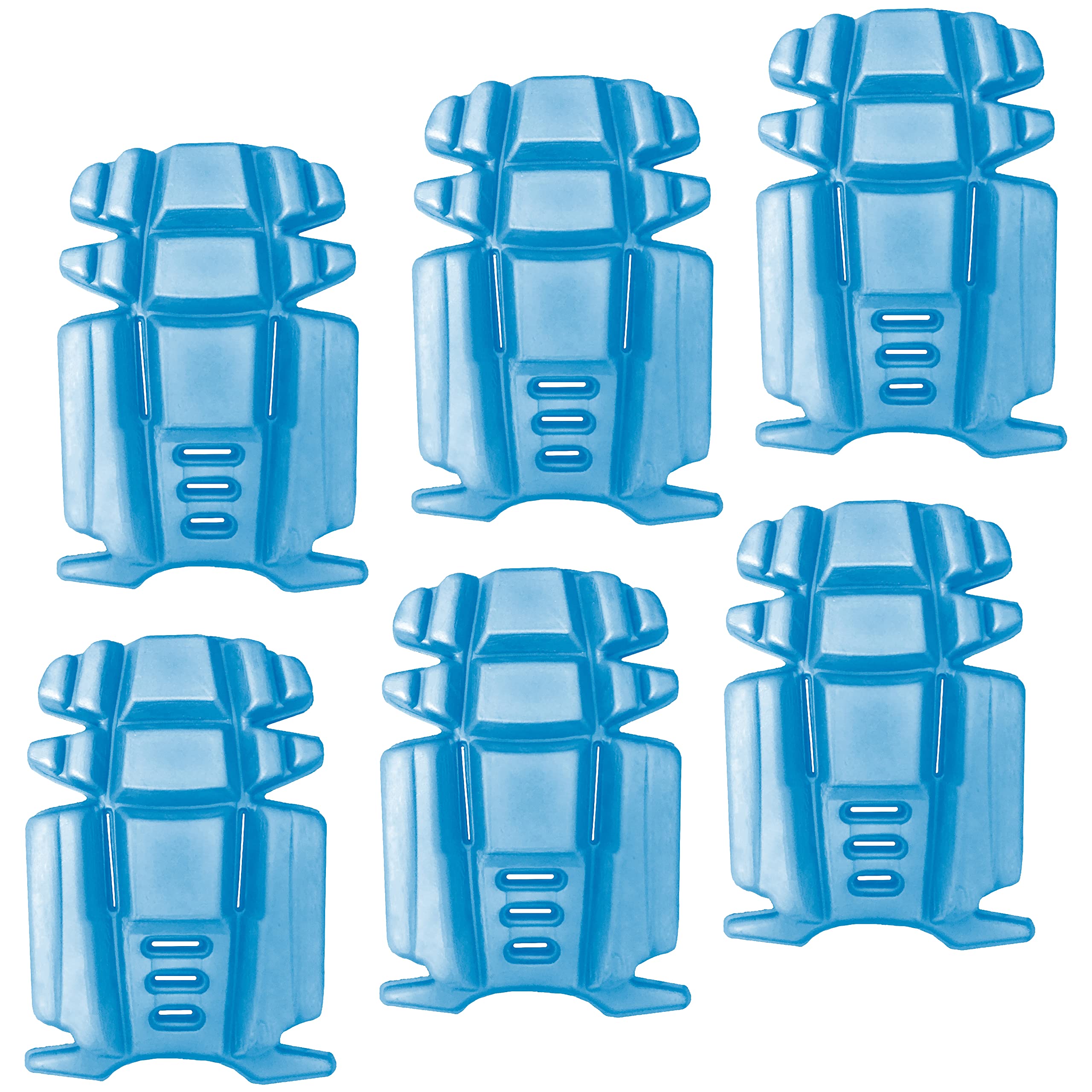 Photo 1 of Hmyl Easy 3 Pairs No Strap Knee Pad Insert for Work Pants, Uniforms, and Tactical Pants, Breathable Pocket Knee Pads for Gardening, Construction, Flooring, Cleaning, and Garage, 9.3''×6.5''×1'', Blue