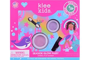 LUNASTAR Luna Star Klee Kids Mini Play Makeup Kit. Gentle and Non-Toxic. Kid-Friendly. Made in USA. (Seaside Glow Fairy)