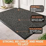 SAFRI Grey Barrier Mat Heavy Duty Indoor Outdoor Dirt Trapper 60x120cm view 4