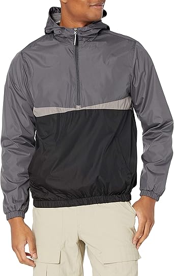 navy pullover windbreaker