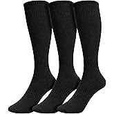 Winterlace Soccer Softball Baseball Socks 3 Pairs Knee High for Men Women Youth Kids Athletic Football