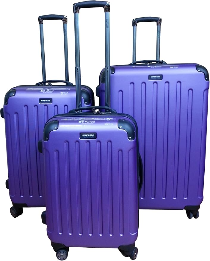 Cole Renegade 3piece Hardside Spinner Luggage Set (purple) Amazon.ca Home & Kitchen