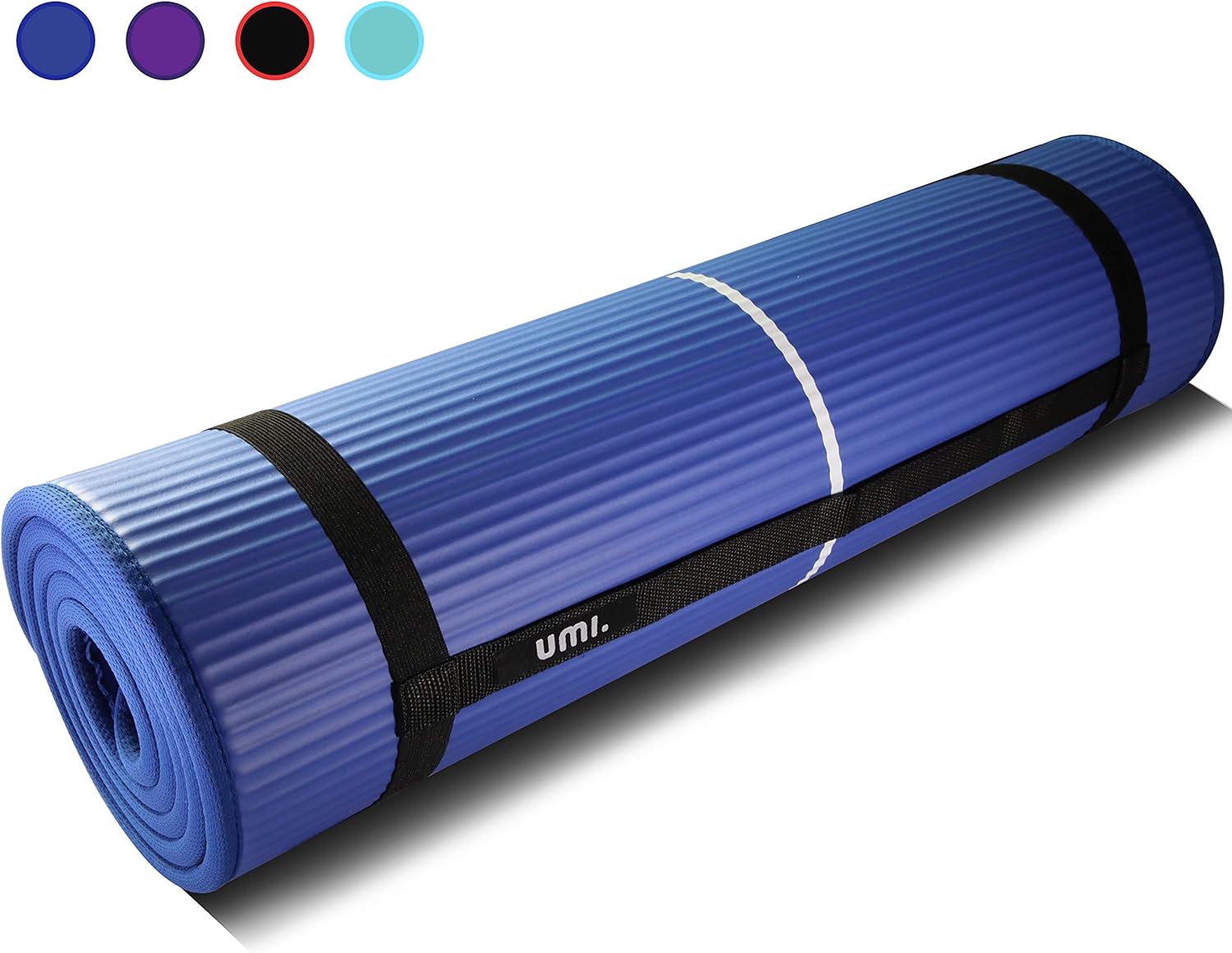 UMI. by Amazon Pilates Mat Exercise Yoga Mat Extra Thick Foam Mat Gym Fitness Mats for Camping