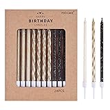 PHD CAKE Gold, Black, White Long Thin Birthday