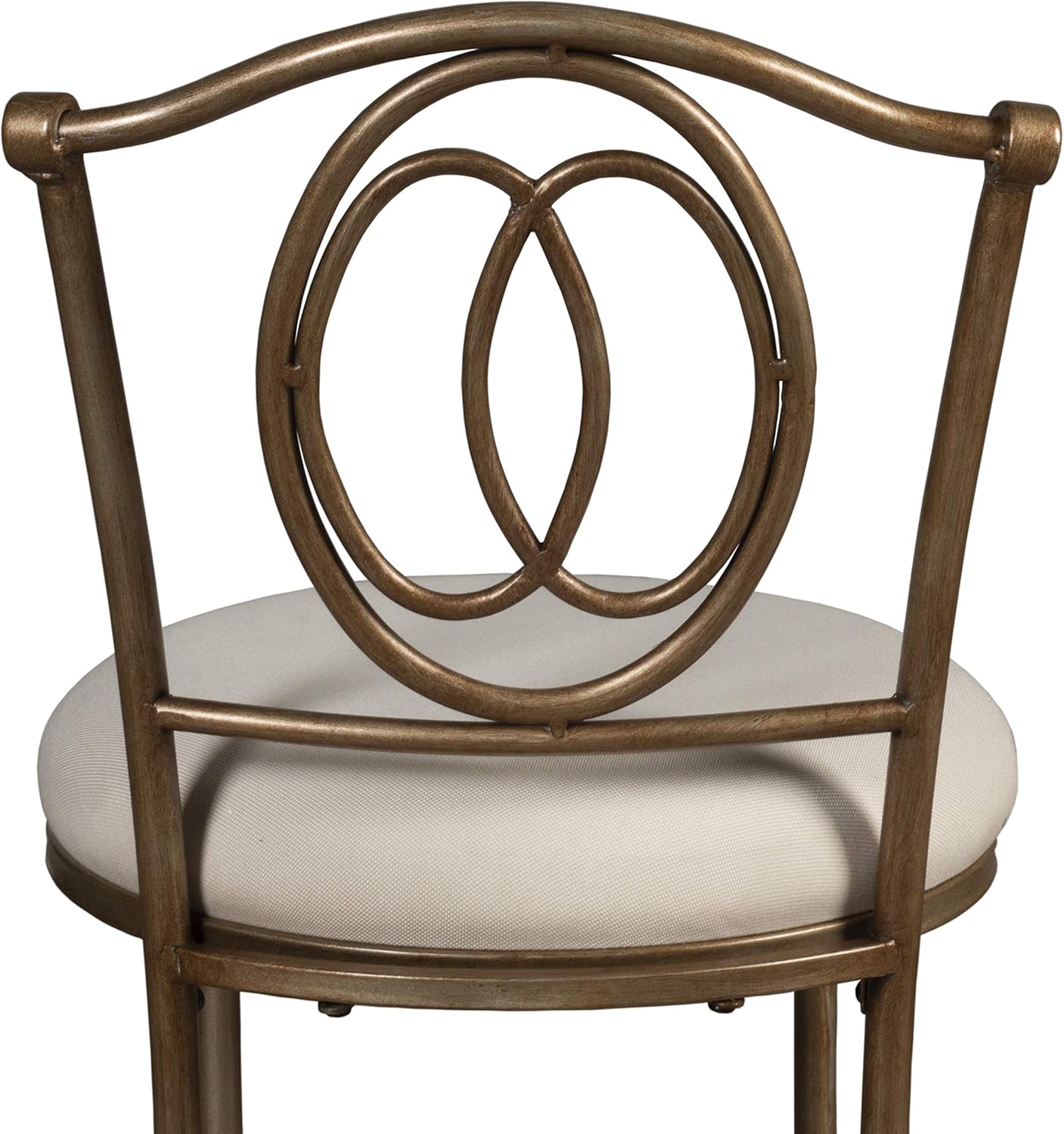 Hillsdale Emerson Metal Vanity Stool, Golden Bronze: Furniture & Decor