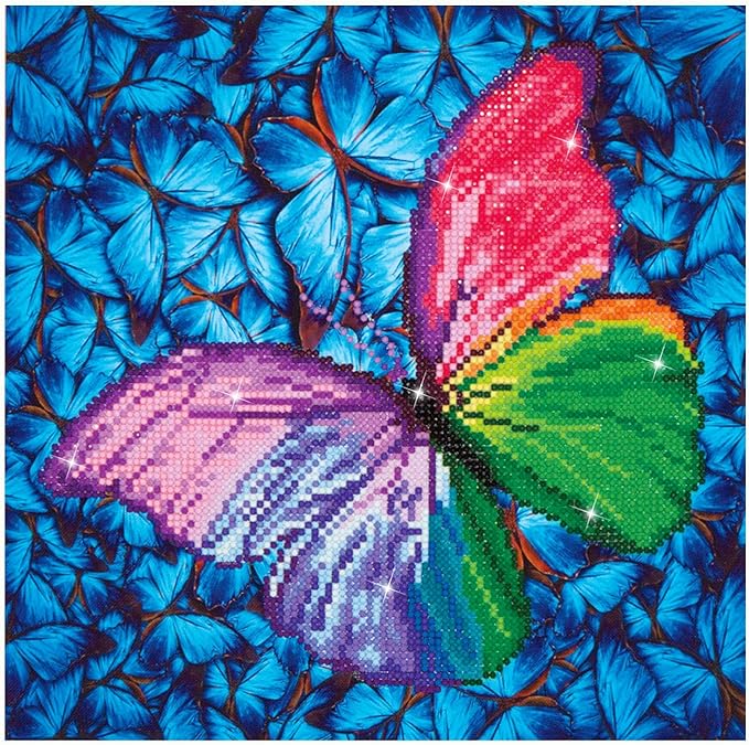 DD5015 Diamond Dotz Diamond Embroidery Facet Art Kit 15"X15"Flutter By