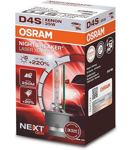 Amazon.com: OSRAM XENARC NIGHT BREAKER LASER D4S, Next Generation