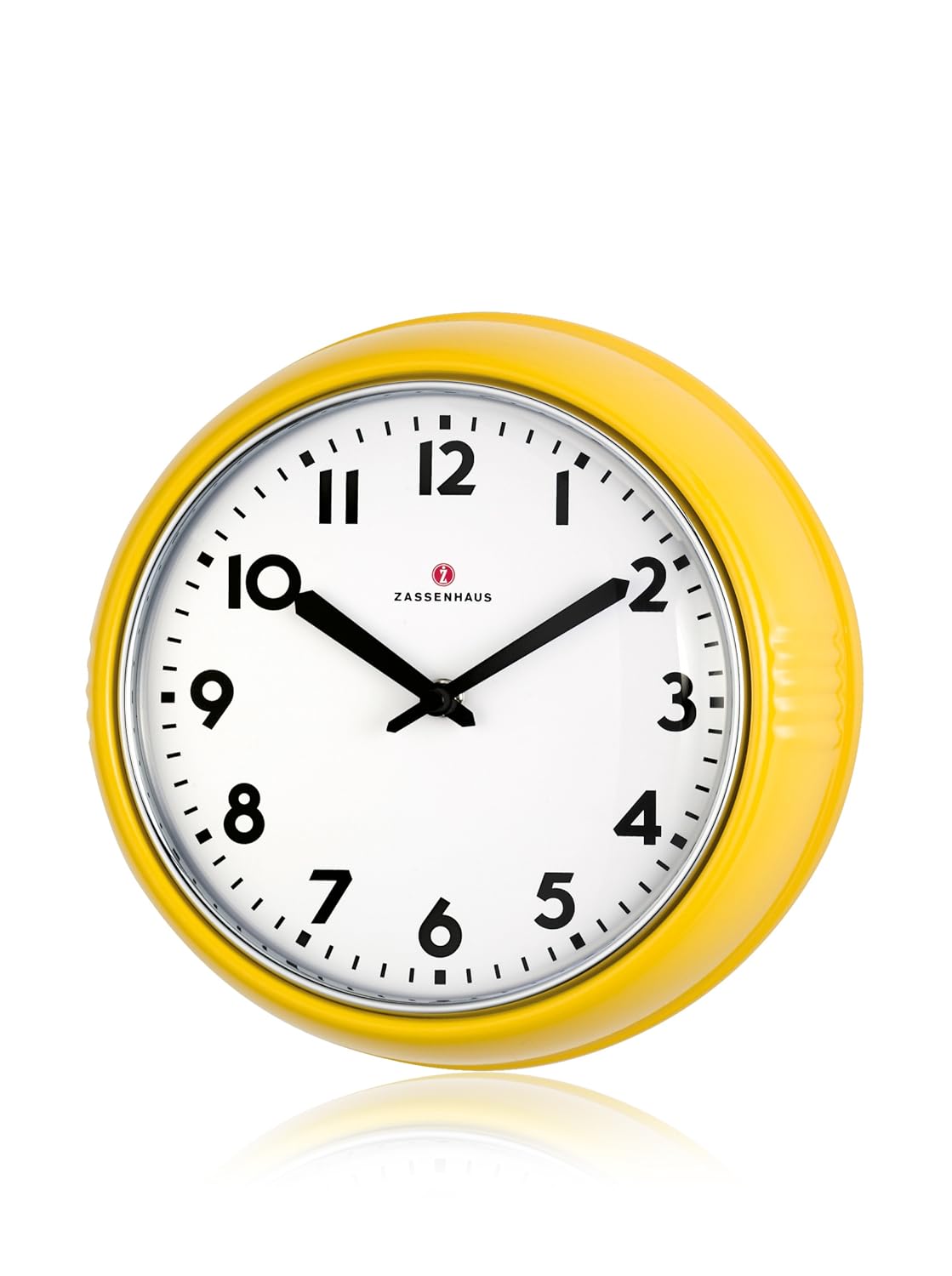 Zassenhaus Retro Wall Clock in Yellow72747 Amazon.co.uk Kitchen & Home