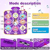 FHNSEL Dance Mat for Girls Light Up Dance Pad 9 Patterns 5 Modes Kids Toys view 4