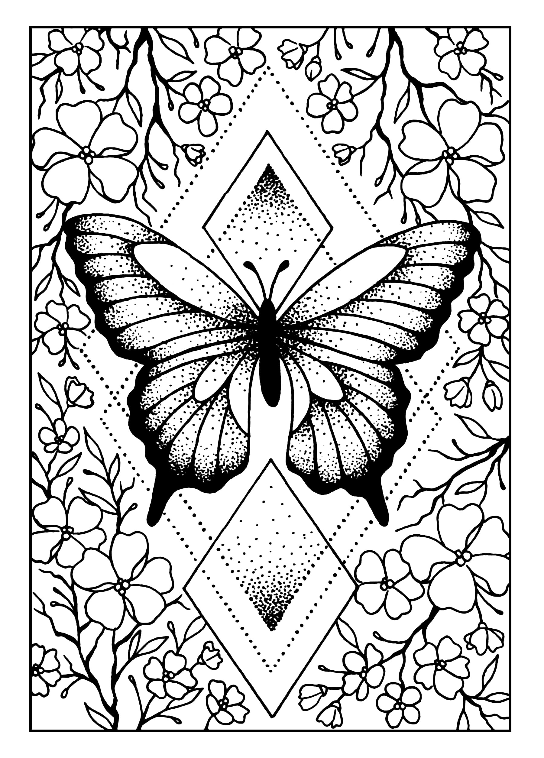 Designer Boutique - Apple Blossom Flutters - Clear Stamp