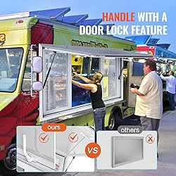 VEVOR Concession Window 60"x36", Aluminum Alloy