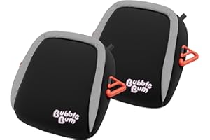 bubblebum Twin Pack Inflatable Backless Booster Car Seat, Portable Travel Booster Seat, Booster Seats for Cars 40-100LBS - Black