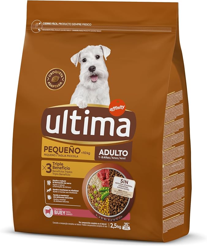Ração para cães adultos pequenos com boi - 2,5kg