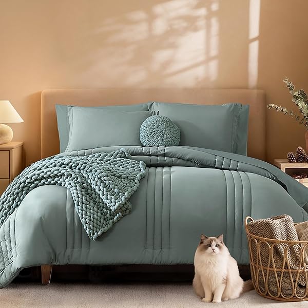 MONBIX KING SIZE COMFORTER SET – 7 PIECES...