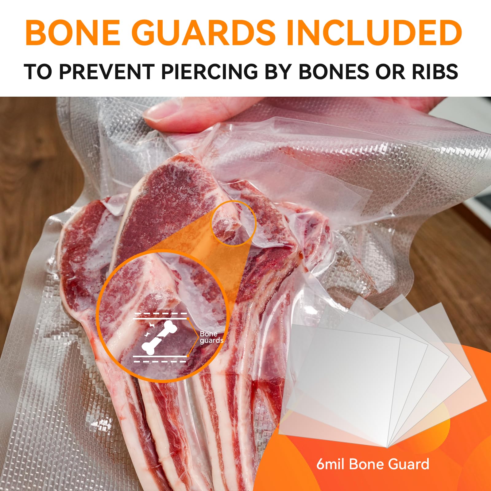 Wevac Vacuum Sealer Bags 100 Gallon 11x16 Inch for Food Saver, Seal a Meal, Weston. Commercial Grade, BPA Free, Heavy Duty, Great for vac storage, Meal Prep and Sous Vide