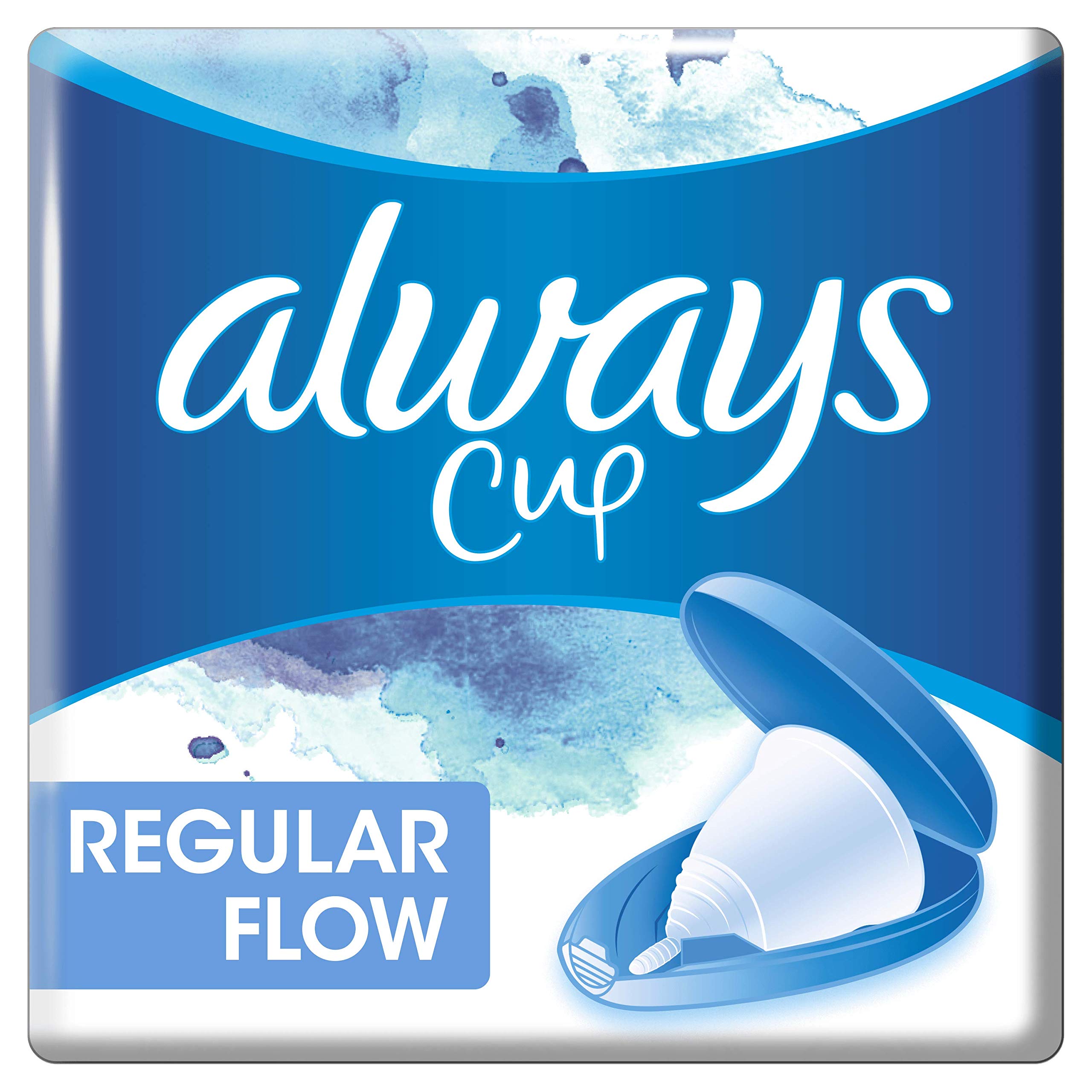 Always Menstrual Cup (1 Menstrual Cup) for a Medium Period, with Case, Developed with Gynaecologist
