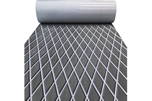 KXKZREN EVA Foam Boat Flooring Decking Sheet 6mm Thick Diamond Anti-Slip Marine Flooring Mat Self Adhesive Deck Pad for Bass Boat Yacht Motorboat RV Cooler Tops, 74.8"x27.6" / 93.8"x43.9"
