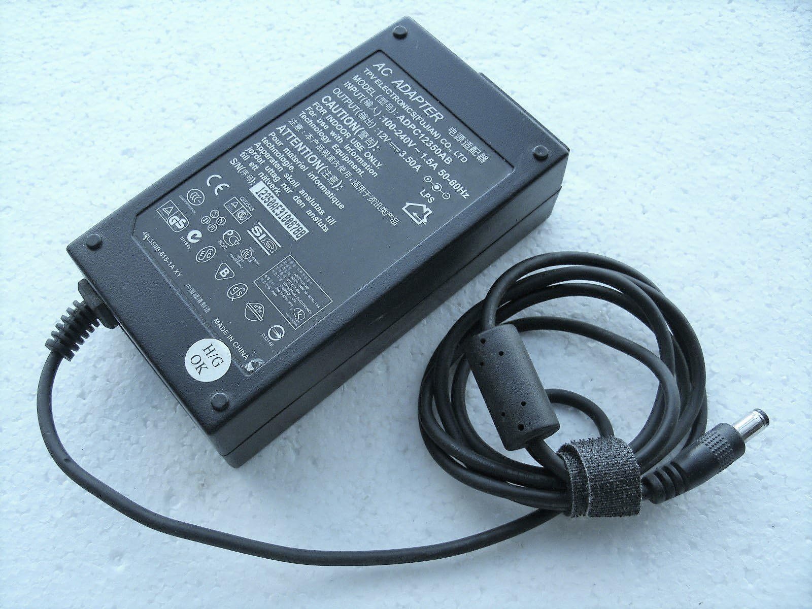 THATSHOW GENUINE TPV ELECTRONICS(FUJIAN) ADPC12350AB AC/DC POWER SUPPLY 12V 3.50A