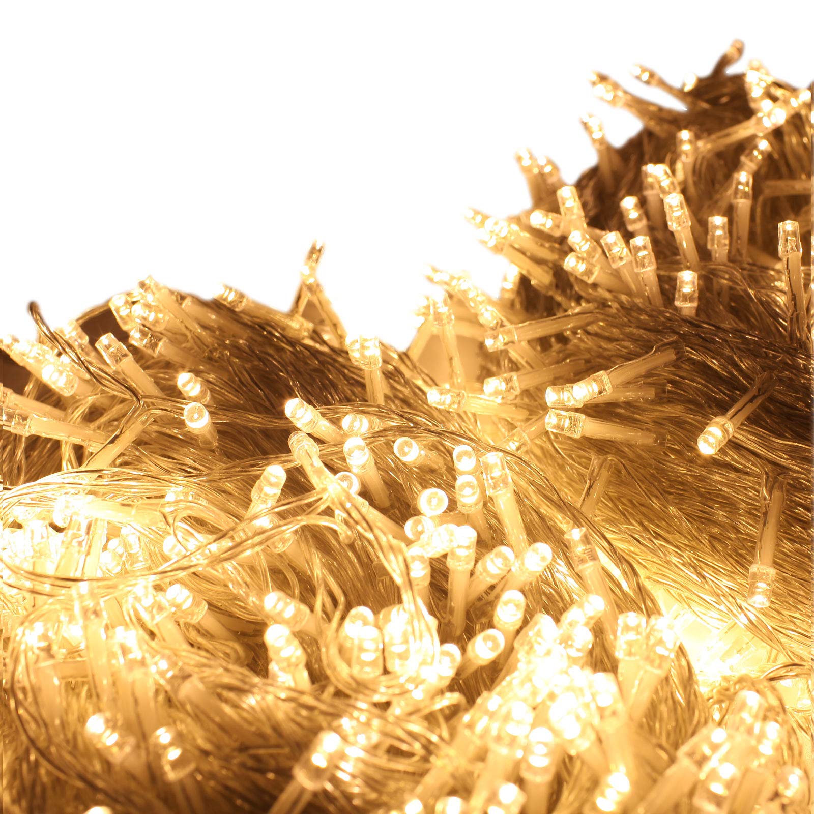 MORO 100M 8 Modes 500 LEDs Christmas Fairy String Light Lighting Wedding Party Lamp Clear Cable Xmas Decorative(Memory Function)