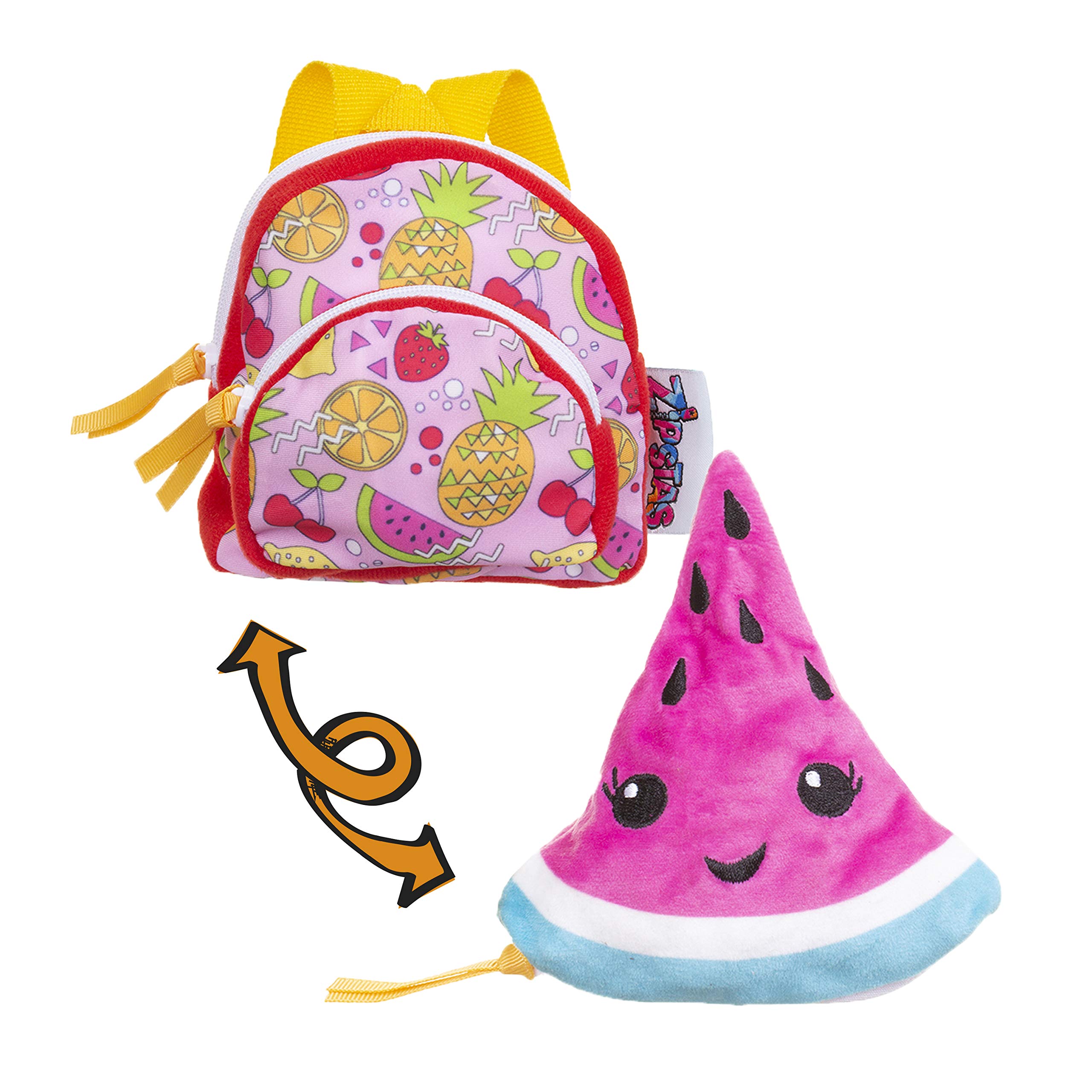 Zipstas Watermelon 2-in-1 toddler backpack. Rucksack transforms into plush watermelon.