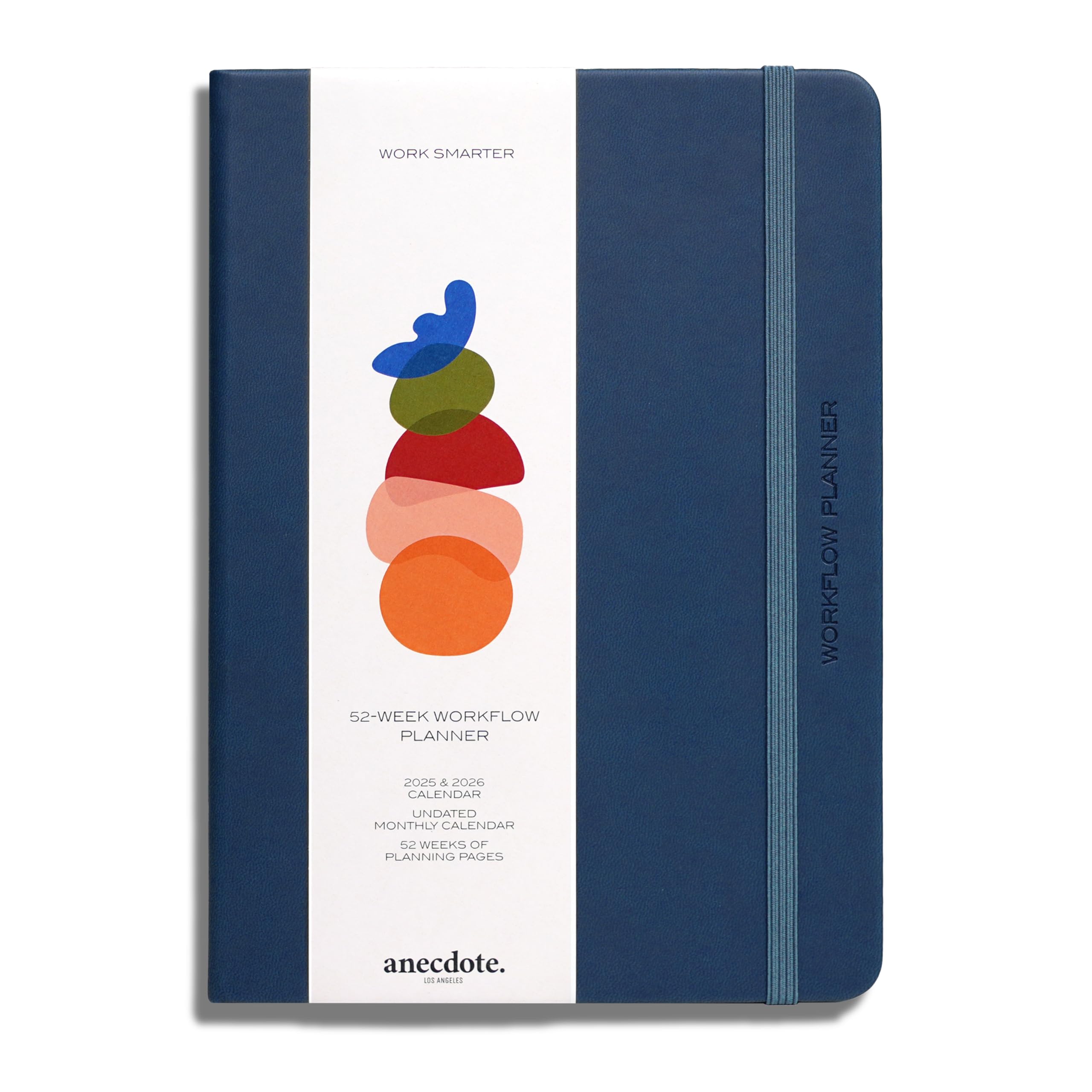 Photo 1 of Anecdote 2026 Planner: 52 Week Daily Planner, Yearly, Monthly & Weekly Workflow for Planning Your Success – Vegan Leather Hardcover, Start Anytime & Achieve your Goals - Ocean Blue