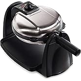 Hamilton Beach Flip Belgian Waffle Maker with Non-Stick Removable Plates, Browning Control, Drip Tray, Stainless Steel (26030
