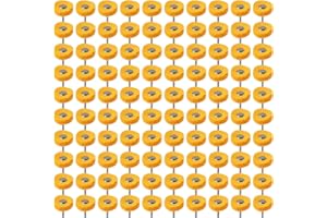 HIPOGT 100Pcs Polishing Kit Polishing Bits Buffing Wheel Set Mandrel Polishing Tool for Watch and Jewelry Yello 3mm Shank