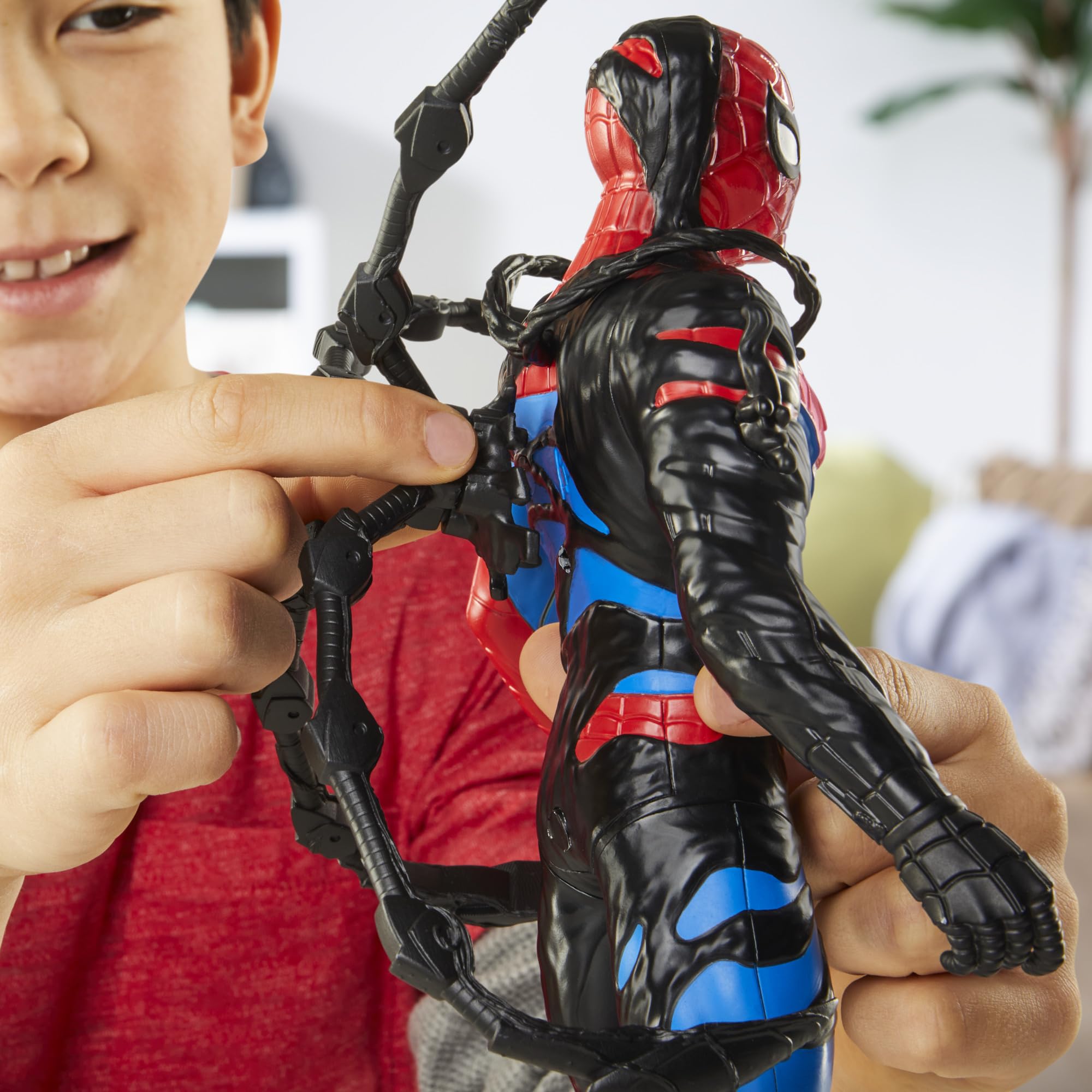 Spider-Man Marvel VenomVersus Liquid Shifter Action Figure with Accessories, 11-Inch-Scale Super Hero Toys for Kids Ages 4 and Up