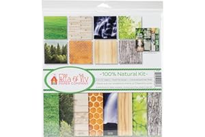Ella & Viv by Reminisce EAV-923 Ella & Viv 100% Natural Scrapbook Collection Kit, 12x12 inches, Multicolor