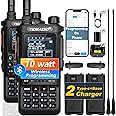 (2nd Gen) TIDRADIO TD-H8 10 Watt Ham Radio, Wireless Programming, Handheld Long Range Two Way Radio, 2500mAh USB-C Battery,1.77" Color Screen, FM, NOAA, Survival Gear Walkie Talkies -2 Pack