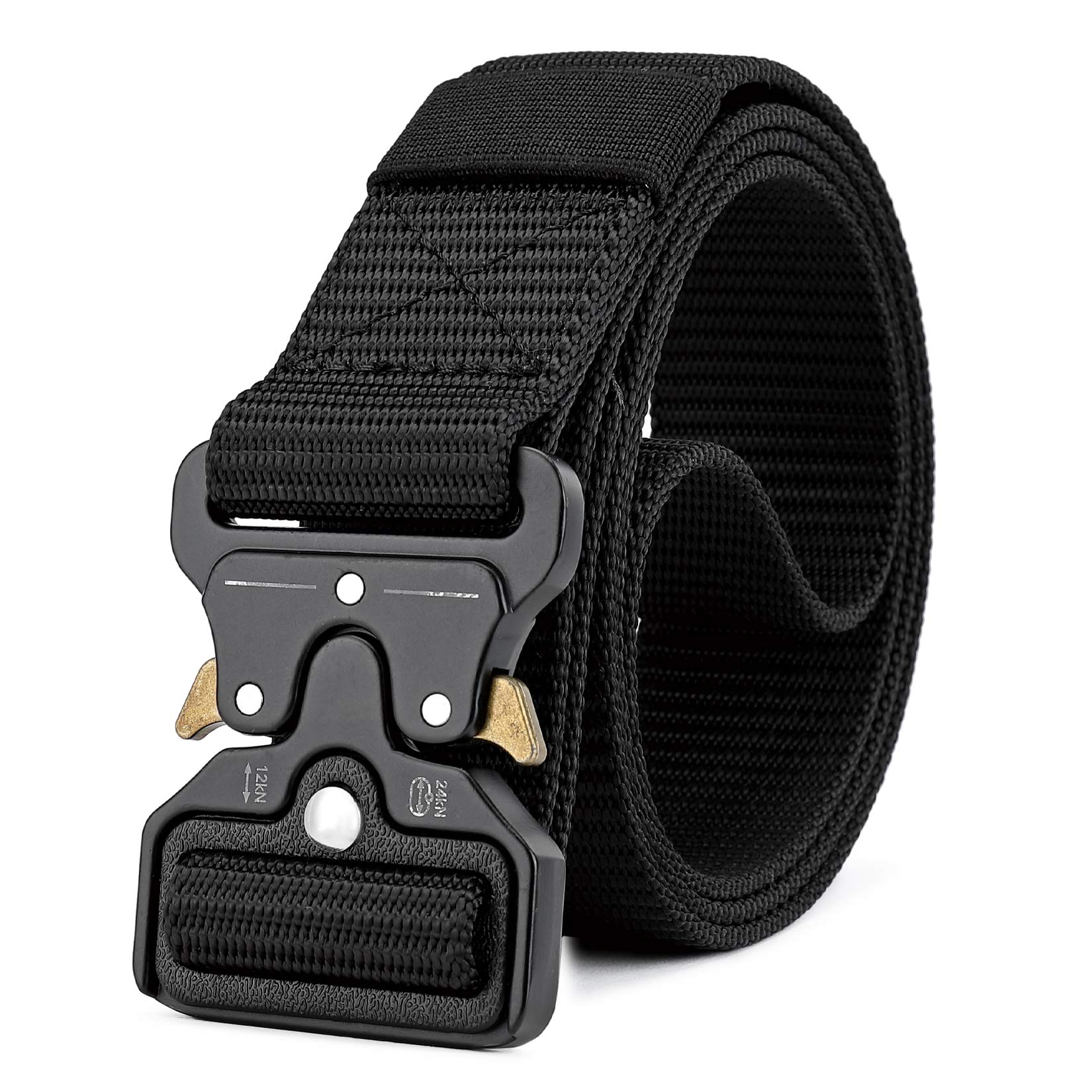 MOZETO Tactical Belts for Men 1.5" Nylon Work Utility Heavy Duty Concealed Carry Gun Belt with