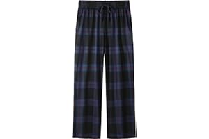 IHU Boys Pajama Pants Soft Kids Plaid Pj Bottom Lounge Pants Sleepwear with Drawsting & Pockets for Boys Girls Clothes