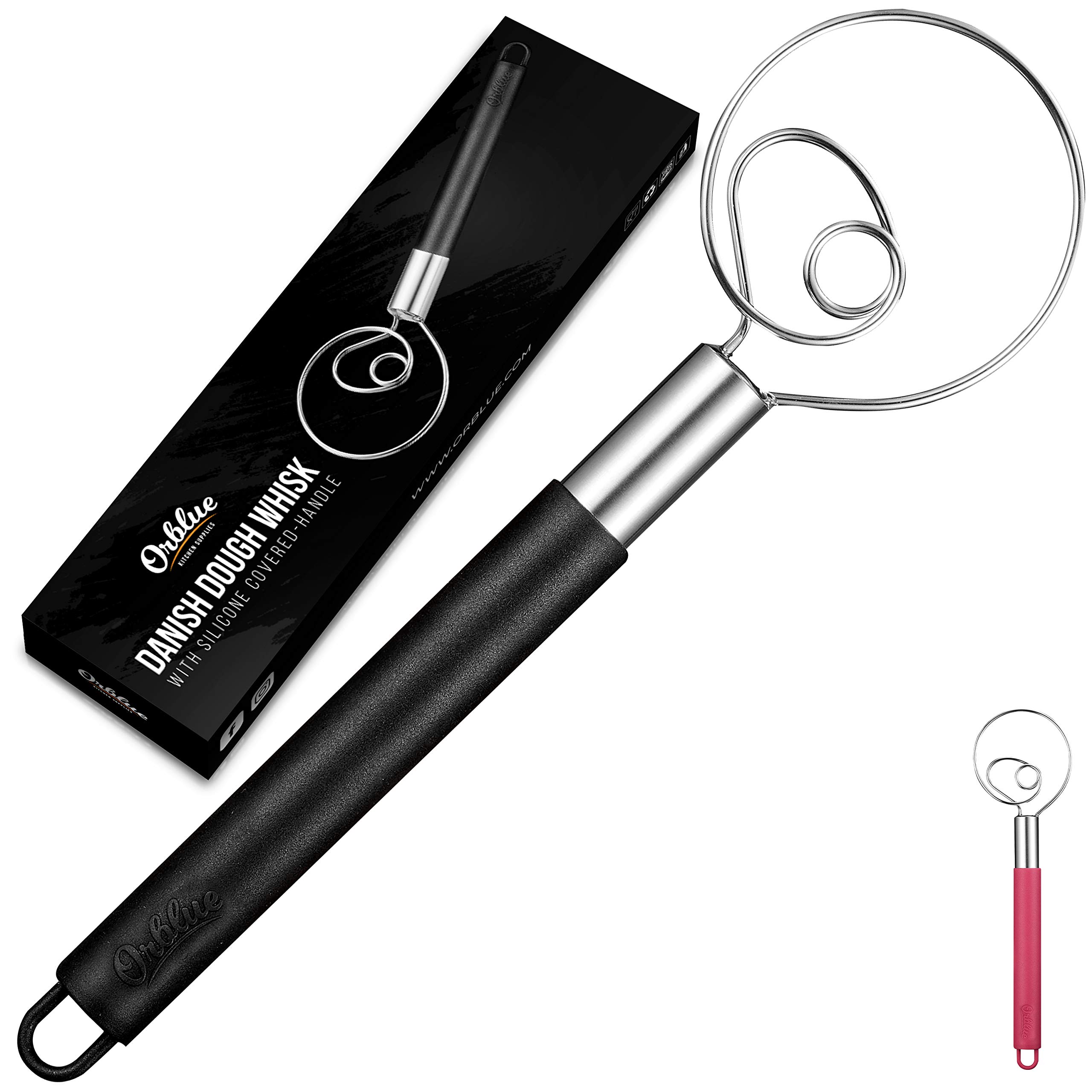 ORBLUE Danish Dough Whisk with Silicone