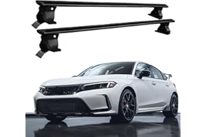 Crossbar Fit for Honda Civic 2022 2023 2024 2025 2026 Cross Bars Cargo Luggage Carrier Roof Rack Black Without Side Rail 2PCS