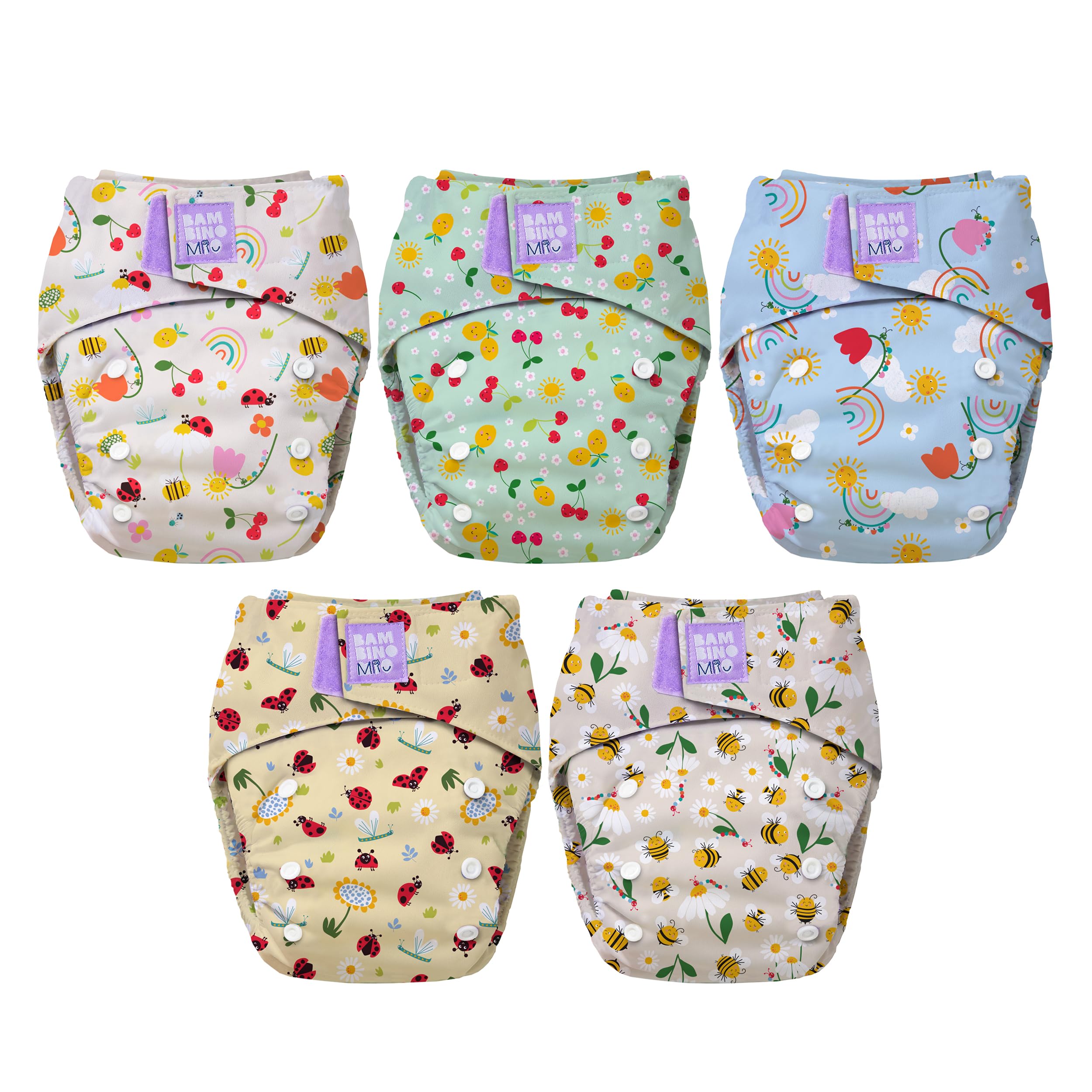 Bambino Mio 5-Pack Reusable Nappies at t...