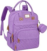 LANDICI Large Baby Changing Backpack Diaper Bag with Mat Stroller Straps Black