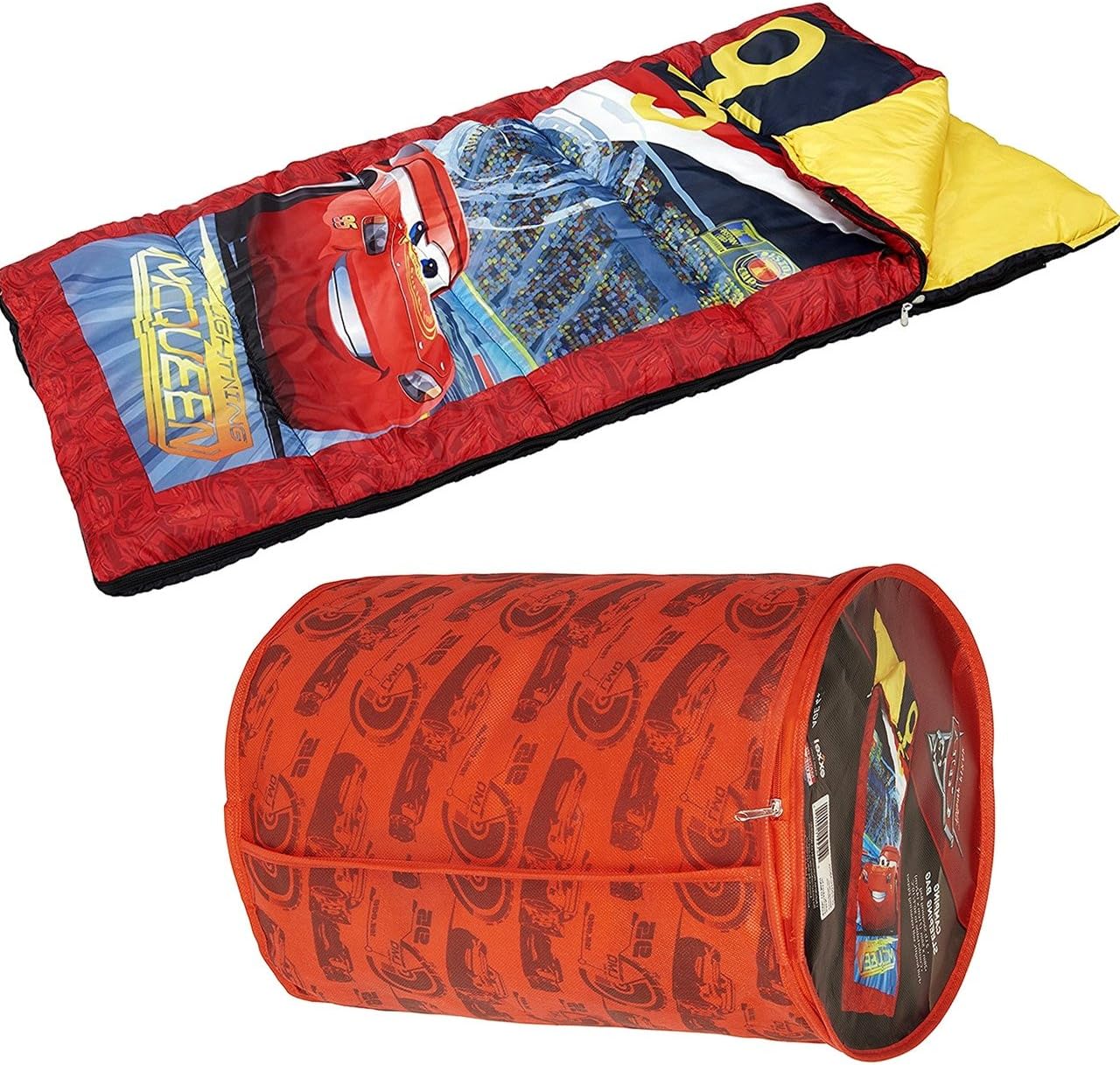 Exxel Kids 28" x 56" 45-Degree Sleeping Bag (Disney's Cars 3)
