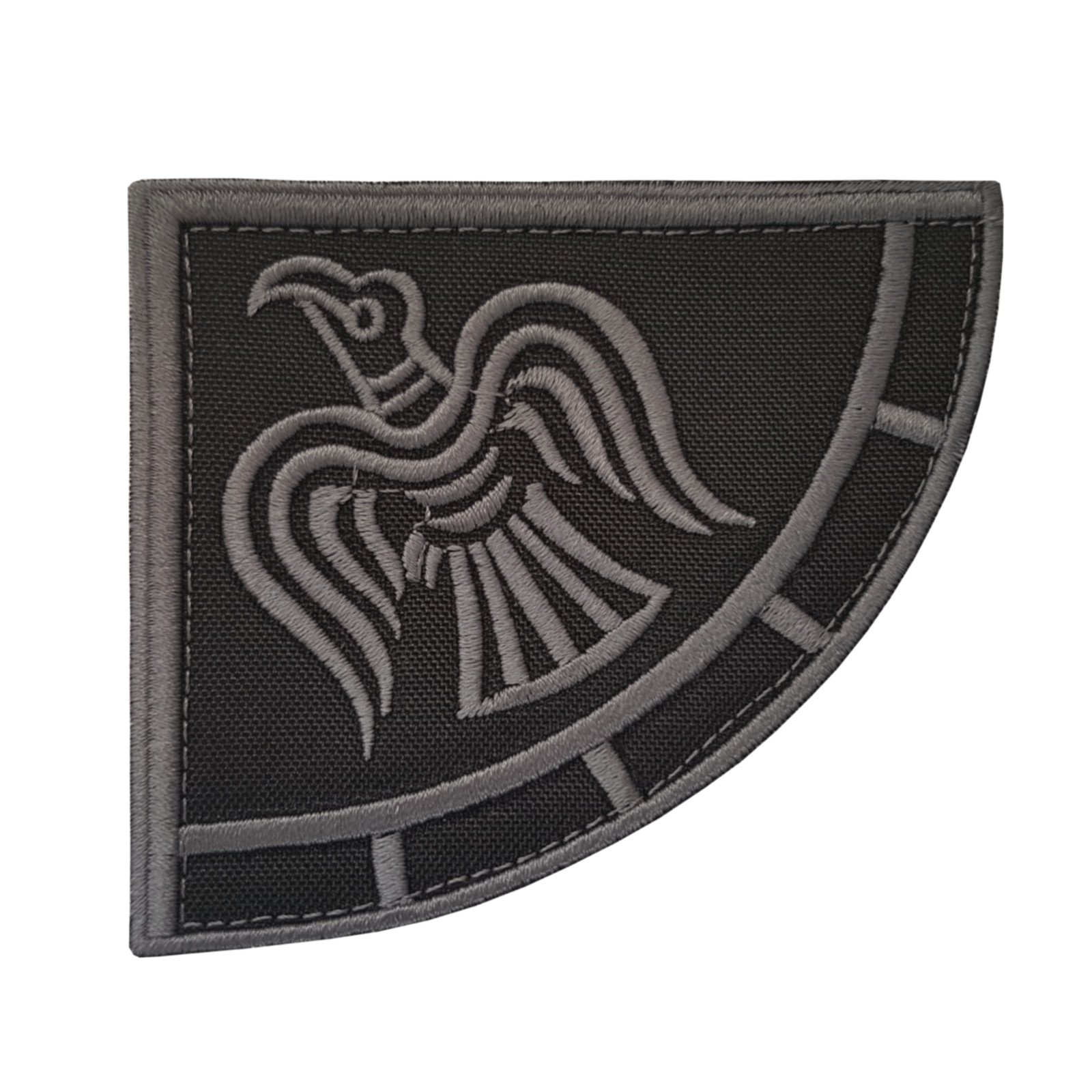 Subdued Rare Viking Raven Banner ACU Odin Embroidered Hook Patch