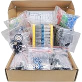 Mega Electronic Component Kit Assortment, Capacitors, Resistors, LED, Transistors, Diodes, 1n270 Germanium, DC Jacks, opamp, PCB, Speaker, 1900 pcs