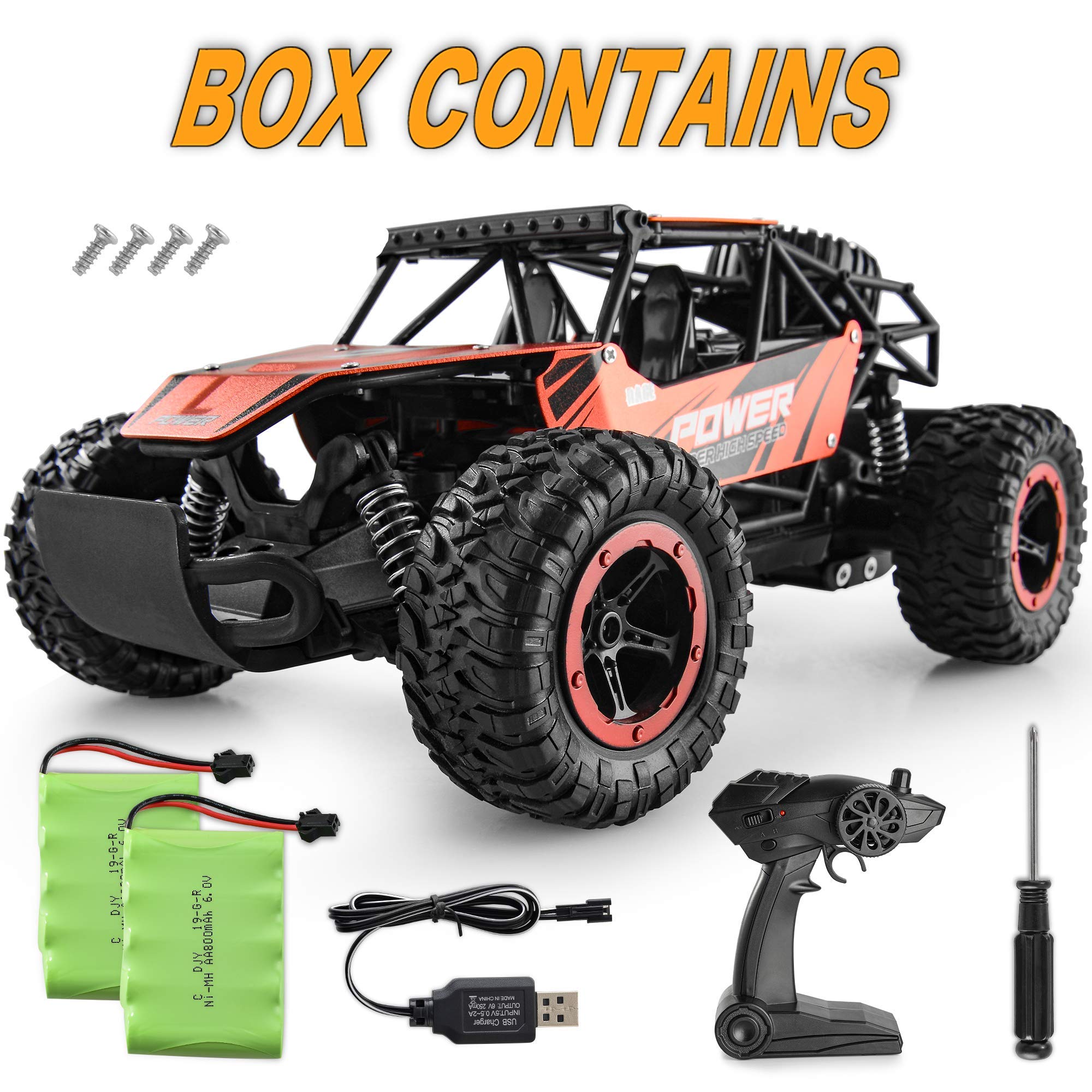 XIXOV Remote Control Car, 114 Aluminium Alloy Off Road Large Size Kids