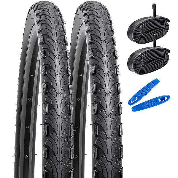 YUNSCM 2-PCS 24″ ROAD BIKE TIRES 24 X...
