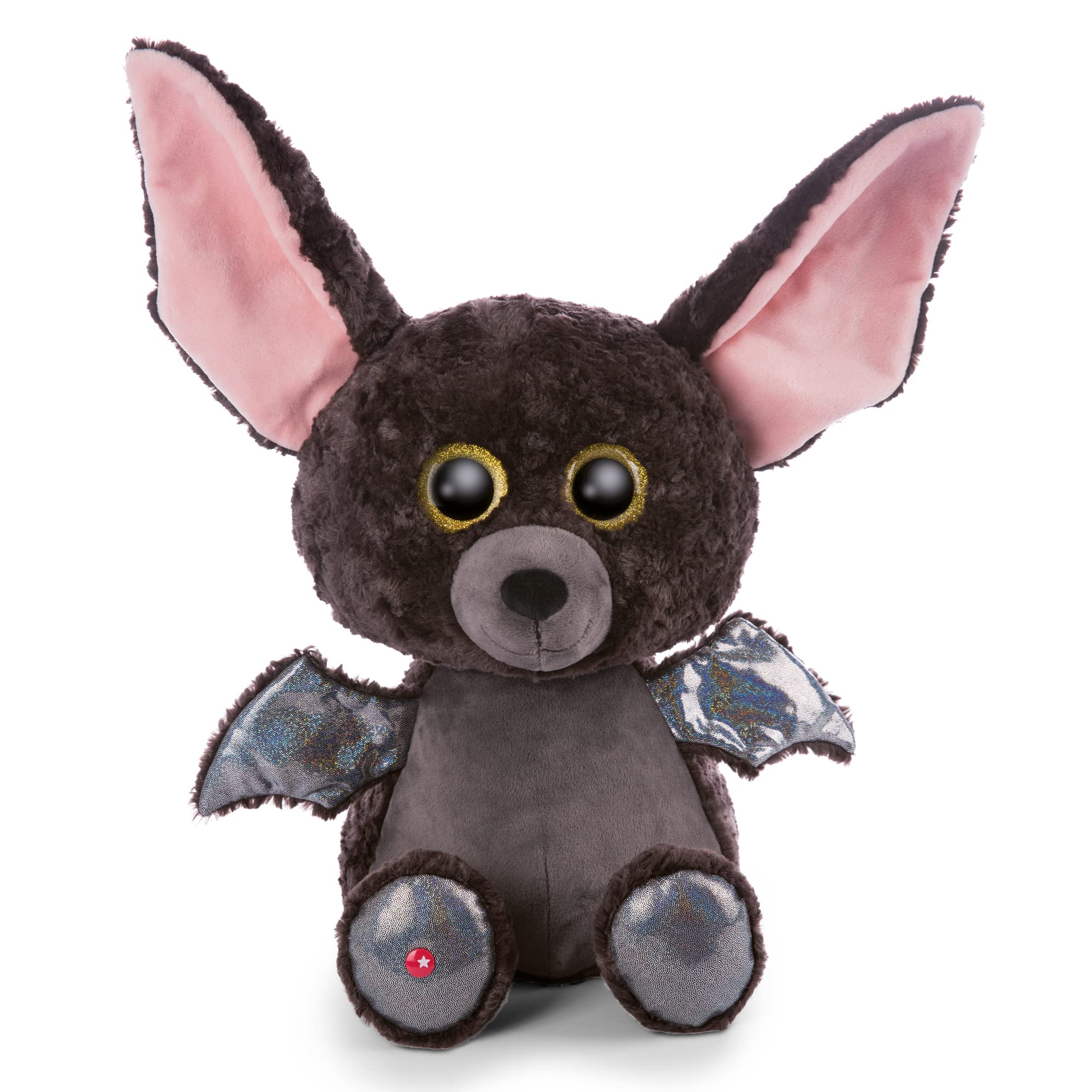 NICI Glubschis: The Original – Glubschis Bat Baako 45 cm – Stuffed animal bats with big, glittery eyes – Fluffy soft toys for cuddly toy lovers